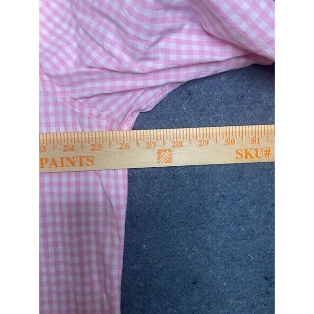 NAUTICA men's XX LARGE button‎ down 100% COTTON LIGHT PINK/WHITE long sleeve - Picture 8 of 9